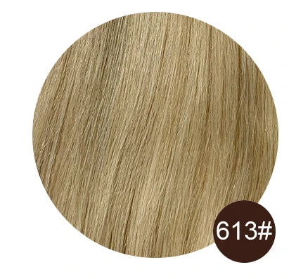 Hair Topper for Women with Bangs 100% Human Hair – Clip-In Hairpiece, Natural Straight Blonde Hair with Silk Base, Premium Quality Wig.